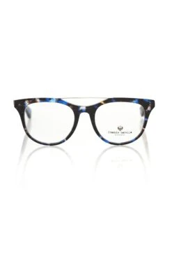 Frankie Morello Blue Acetate Unisex Eyeglass Men's Frame