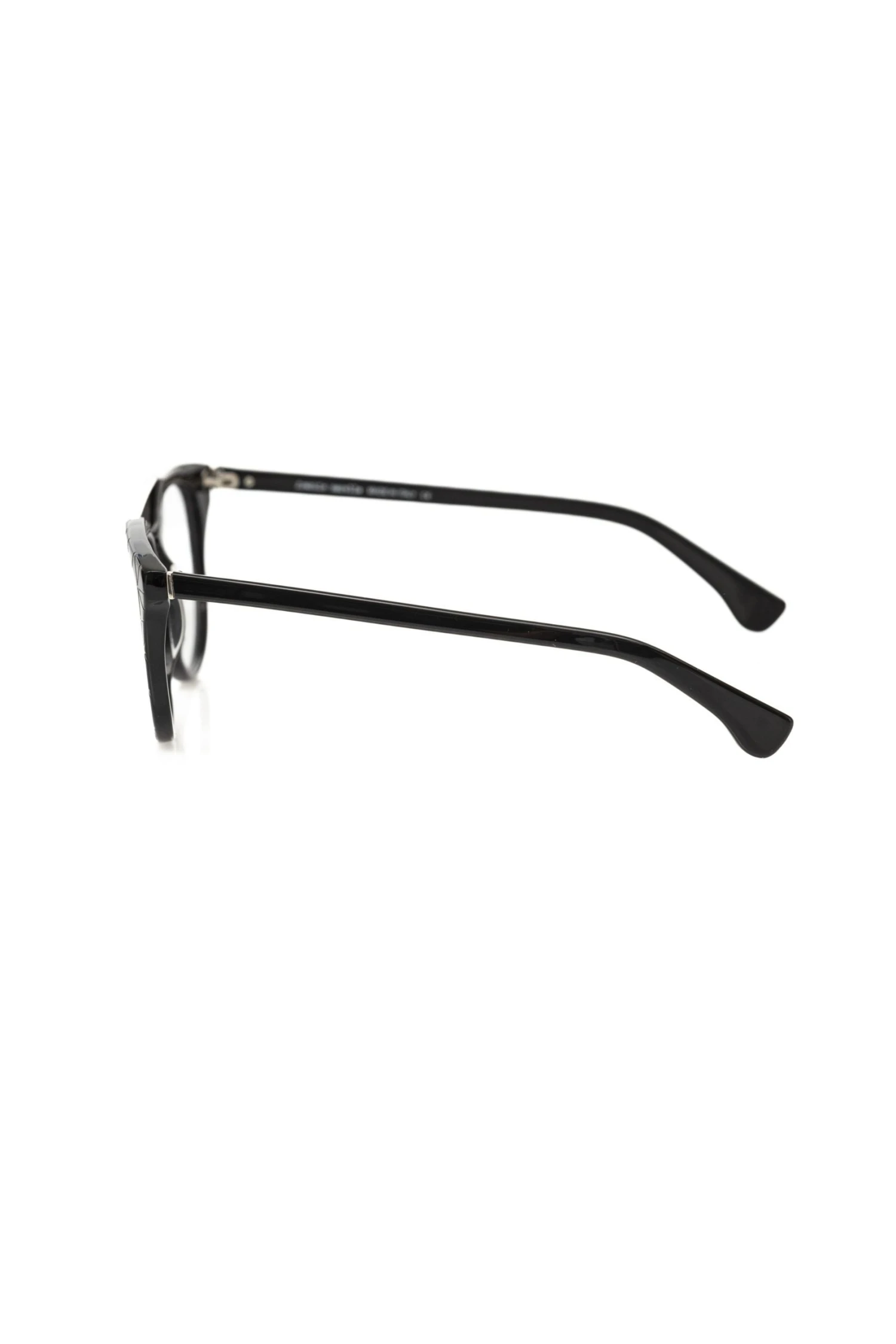 Frankie Morello Black Acetate Unisex Eyeglass Men's Frame 5 Frankie Morello Black Acetate Unisex Eyeglass Men's Frame - Image 3