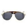 Frankie Morello Brown Metallic Fiber Men Men's Sunglasses