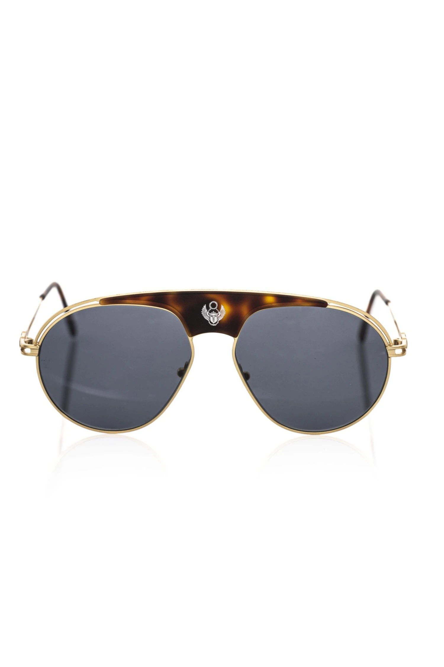 Frankie Morello Brown Metallic Fiber Men Men's Sunglasses 3 Frankie Morello Brown Metallic Fiber Men Men's Sunglasses