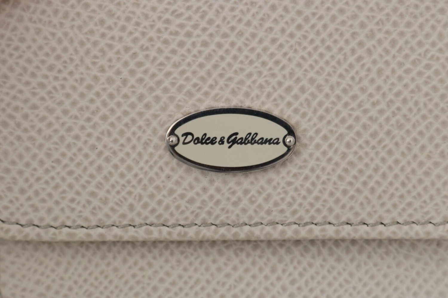 Dolce & Gabbana White Dauphine Leather Holder Pocket Wallet Condom Men's Case 7 Dolce & Gabbana White Dauphine Leather Holder Pocket Wallet Condom Men's Case - Image 5
