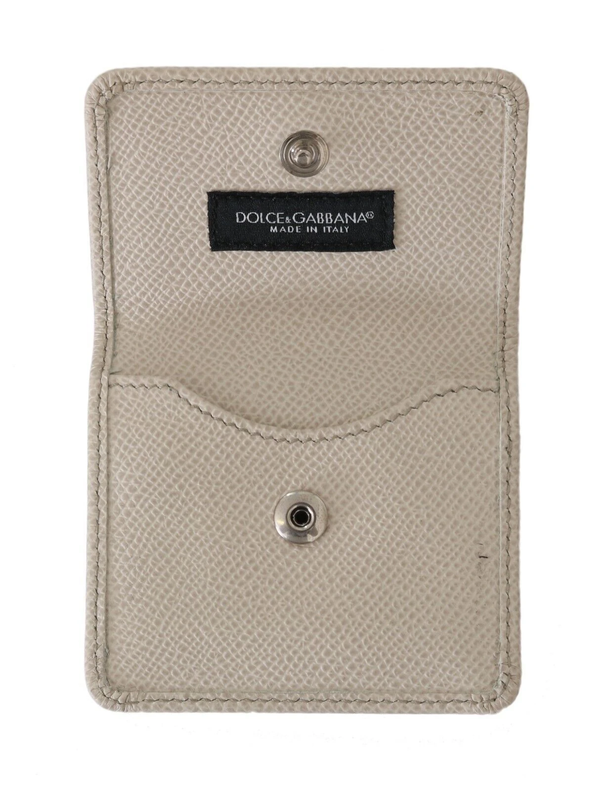 Dolce & Gabbana White Dauphine Leather Holder Pocket Wallet Condom Men's Case 8 Dolce & Gabbana White Dauphine Leather Holder Pocket Wallet Condom Men's Case - Image 6