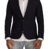 Domenico Tagliente Black Single Breasted One Button Suit Men's Jacket -Lux Lair Store 1607735