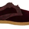Dolce & Gabbana Bordeaux Velvet Exotic Leather Men's Shoes -Lux Lair Store 1609082