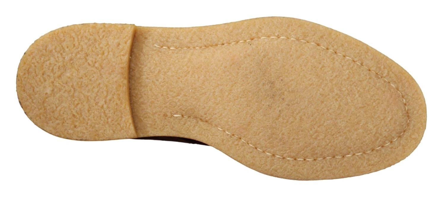 Dolce & Gabbana Bordeaux Velvet Exotic Leather Men's Shoes 7 Dolce & Gabbana Bordeaux Velvet Exotic Leather Men's Shoes - Image 5