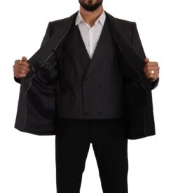 Dolce & Gabbana Gray Double Breasted 2 Piece SICILIA Men's Blazer -Lux Lair Store 1661719