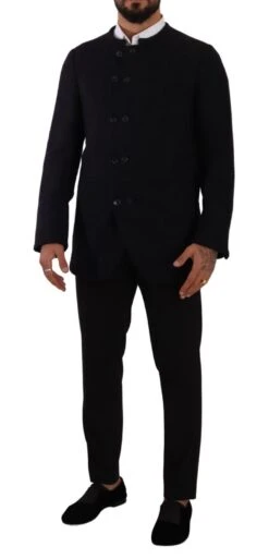 Dolce & Gabbana Gray Alpaca Button Down Men Coat Men's Jacket -Lux Lair Store 1792542