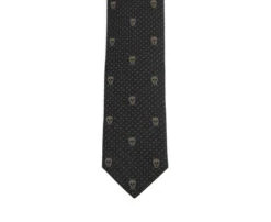 Alexander McQueen Men's Brown Skull Polka Dot Silk Tie 184303 2065 (5 Cm) 11 Alexander McQueen Men's Brown Skull Polka Dot Silk Tie 184303 2065 (5 Cm) -Lux Lair Store 184303 2065 805886767 3