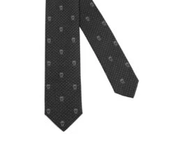 Alexander McQueen Men's Brown Skull Polka Dot Silk Tie 184303 2065 (5 Cm) 12 Alexander McQueen Men's Brown Skull Polka Dot Silk Tie 184303 2065 (5 Cm) -Lux Lair Store 184303 2065 805886767 4