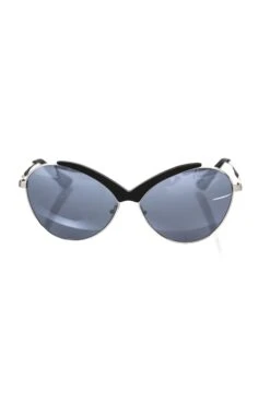 Frankie Morello Black Metallic Sunglass For Women's Women