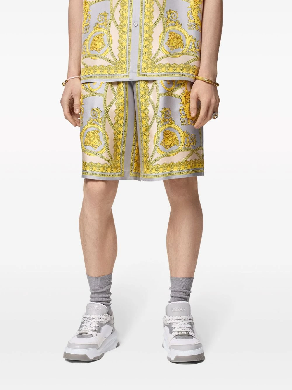 Versace Men's La Coupe Des Dieux Silk Shorts 7 Versace Men's La Coupe Des Dieux Silk Shorts - Image 5