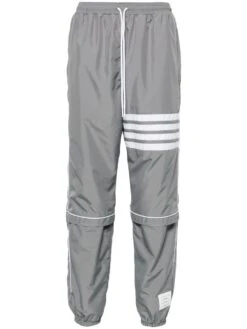 Thom Browne Men's Mid-Rise Ripstop Track Trousers