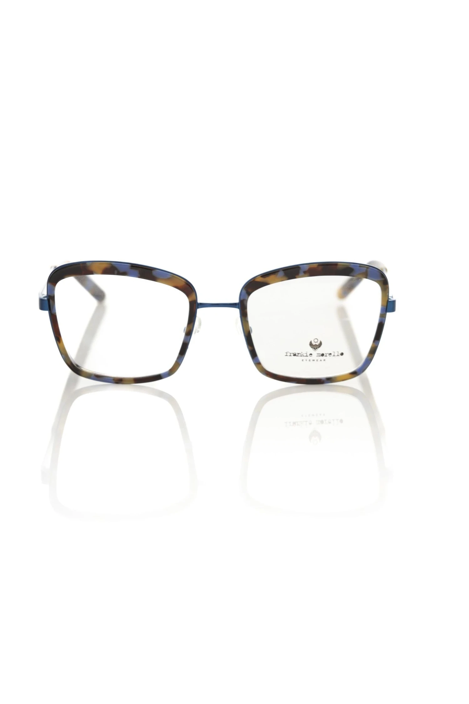 Frankie Morello Blue Metallic Women's Eyeglass Women's Frame 3 Frankie Morello Blue Metallic Women's Eyeglass Women's Frame