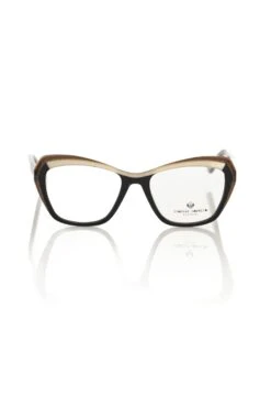 Frankie Morello Black Acetate Women's Eyeglass Women's Frame