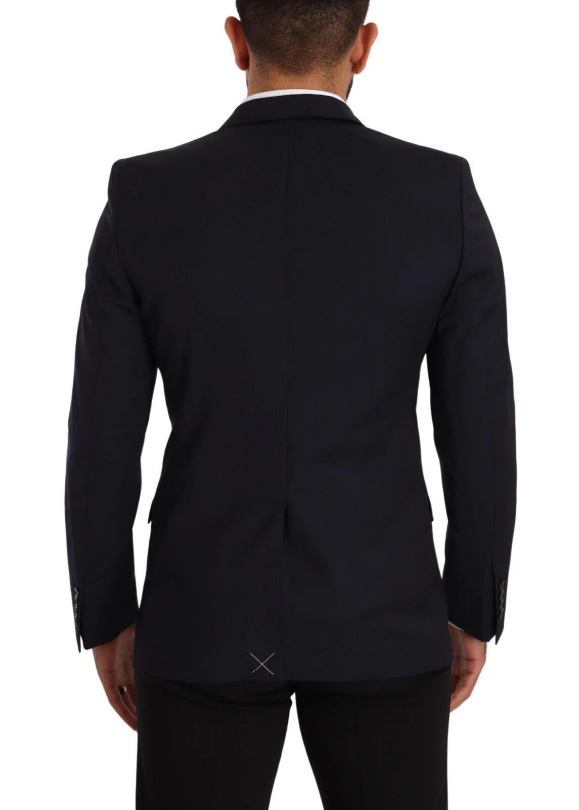 Dolce & Gabbana Dark Blue Single Breasted Coat MARTINI Men's Blazer 4 Dolce & Gabbana Dark Blue Single Breasted Coat MARTINI Men's Blazer - Image 2