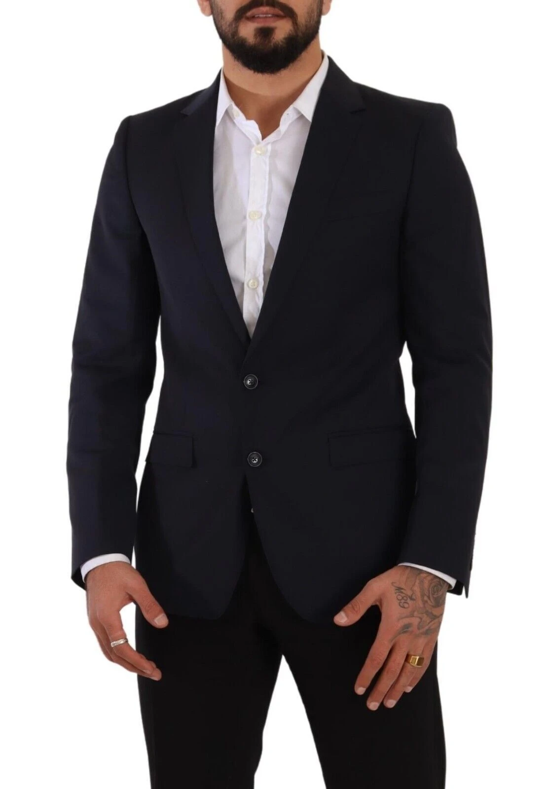 Dolce & Gabbana Dark Blue Single Breasted Coat MARTINI Men's Blazer 6 Dolce & Gabbana Dark Blue Single Breasted Coat MARTINI Men's Blazer - Image 4