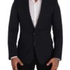 Dolce & Gabbana Dark Blue Single Breasted Coat MARTINI Men's Blazer