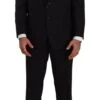 Domenico Tagliente Black Polyester Single Breasted Formal Men's Suit 2 Domenico Tagliente Black Polyester Single Breasted Formal Men's Suit -Lux Lair Store 1964704