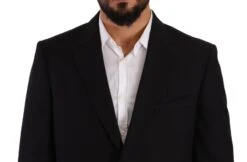 Domenico Tagliente Black Polyester Single Breasted Formal Men's Suit -Lux Lair Store 1964707