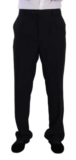 Domenico Tagliente Blue Polyester Single Breasted Formal Men's Suit -Lux Lair Store 1964760