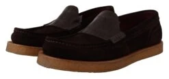 Dolce & Gabbana Brown Suede Leather Slip On Flats Moccasin Men's Shoes -Lux Lair Store 1964838