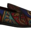 Dolce & Gabbana Multicolor Jacquard Crown Slippers Loafers Men's Shoes -Lux Lair Store 1964846