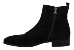 Dolce & Gabbana Black Suede Leather Chelsea Mens Boots Men's Shoes 12 Dolce & Gabbana Black Suede Leather Chelsea Mens Boots Men's Shoes -Lux Lair Store 1969789