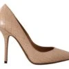Dolce & Gabbana Beige Leather Bellucci Heels Pumps Women's Shoes 2 Dolce & Gabbana Beige Leather Bellucci Heels Pumps Women's Shoes -Lux Lair Store 1987231
