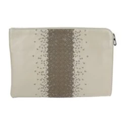 Bottega Veneta Intrecciato Intrecciato Clutch Bag Pouch (Pre-Owned)