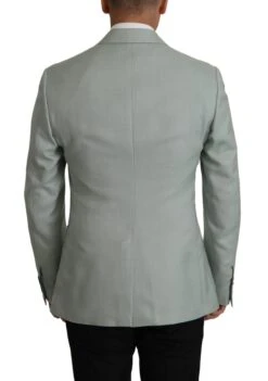 Dolce & Gabbana Light Green Cashmere Silk Men's Blazer -Lux Lair Store 2444958
