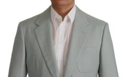 Dolce & Gabbana Light Green Cashmere Silk Men's Blazer -Lux Lair Store 2444962