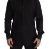 Dolce & Gabbana Black GOLD Slim Fit Tuxedo Dress Men's Shirt -Lux Lair Store 2485105