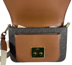 Michael Kors Women's Sloan Medium Flap Stripe Messenger Bag -Lux Lair Store 275658552828 b 4 removebg preview