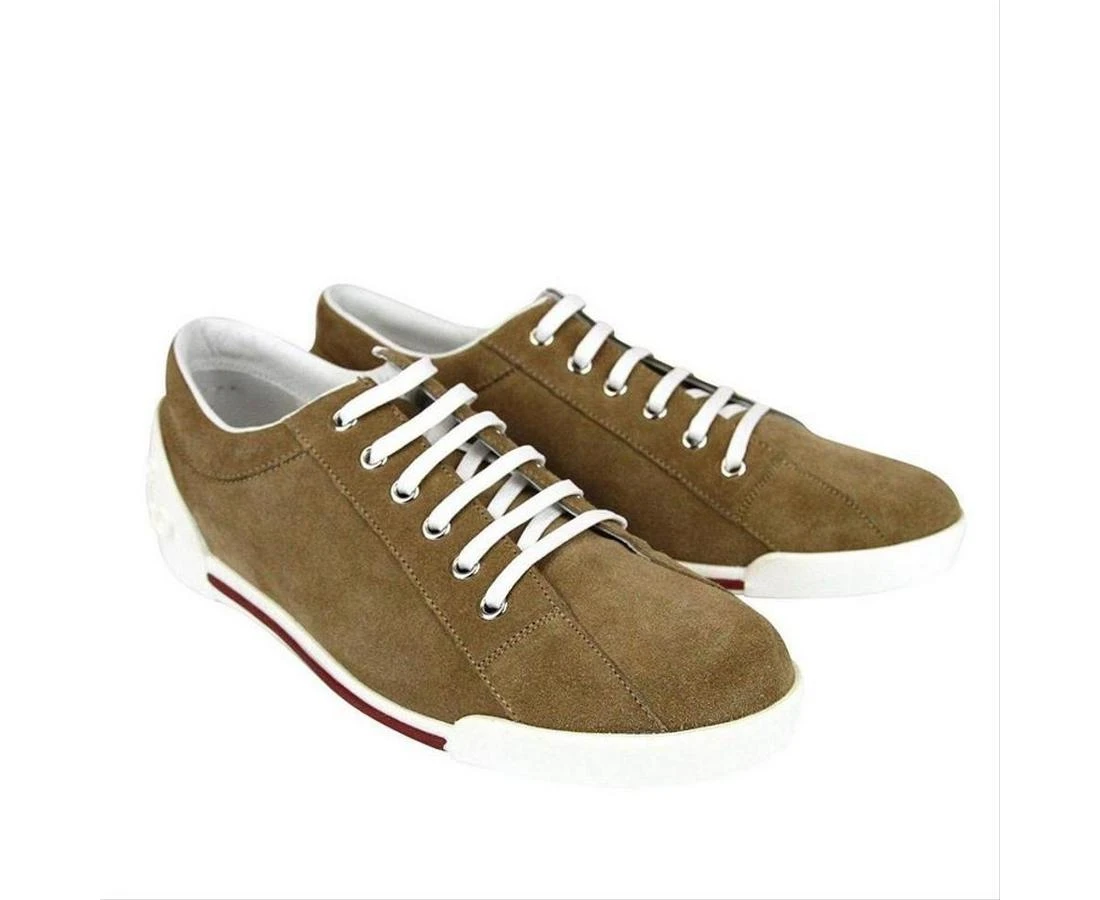 Gucci Women's Brown Leather / Suede Trainer With Script Logo Sneaker 281017 CBB00 2309 4 Gucci Women's Brown Leather / Suede Trainer With Script Logo Sneaker 281017 CBB00 2309 - Image 2