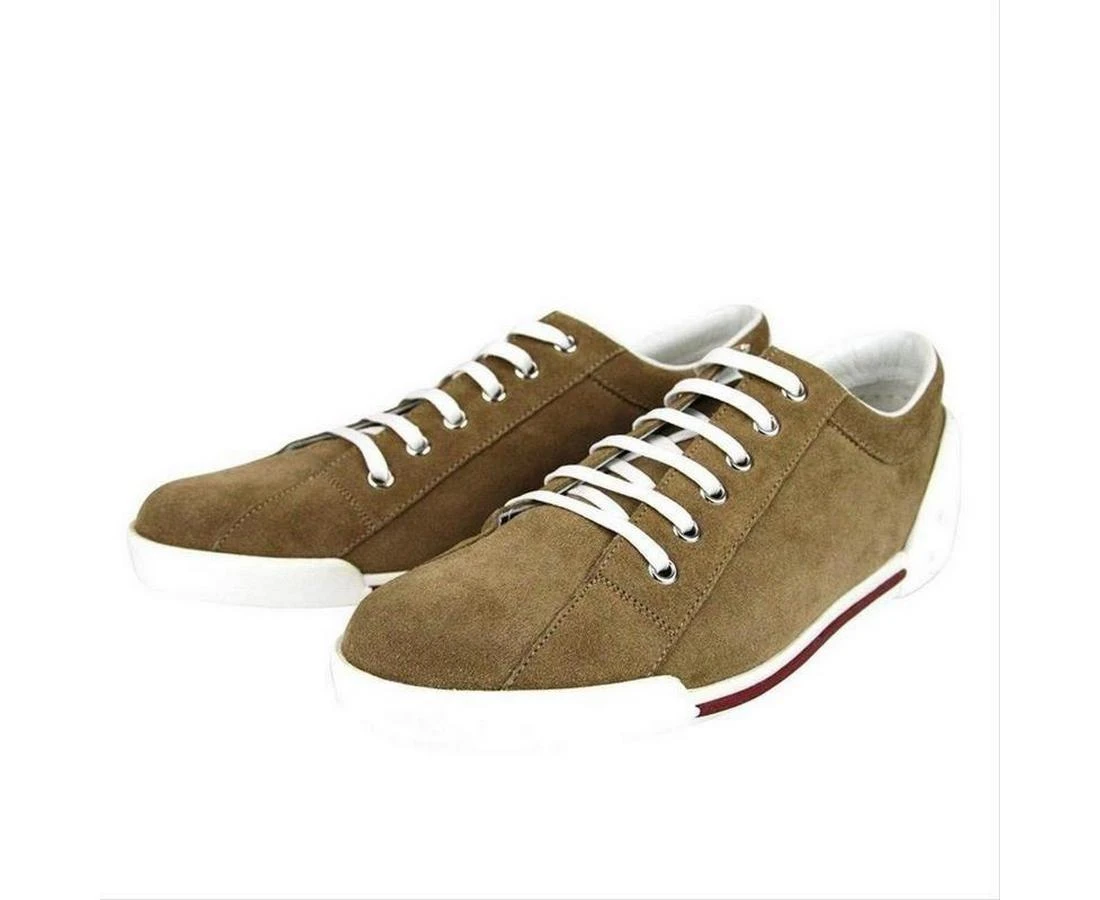 Gucci Women's Brown Leather / Suede Trainer With Script Logo Sneaker 281017 CBB00 2309 6 Gucci Women's Brown Leather / Suede Trainer With Script Logo Sneaker 281017 CBB00 2309 - Image 4