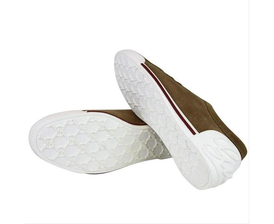 Gucci Women's Brown Leather / Suede Trainer With Script Logo Sneaker 281017 CBB00 2309 8 Gucci Women's Brown Leather / Suede Trainer With Script Logo Sneaker 281017 CBB00 2309 - Image 6