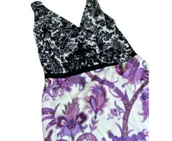 Gucci Women's V-Neck Runway Multi Color Silk Floral Dress -Lux Lair Store 284032 floral 42 6