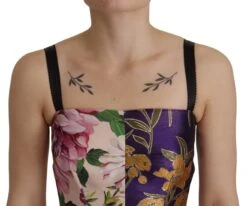 Dolce & Gabbana Dress Midi Patchwork Floral Jaquard Women's Silk 11 Dolce & Gabbana Dress Midi Patchwork Floral Jaquard Women's Silk -Lux Lair Store 2848477