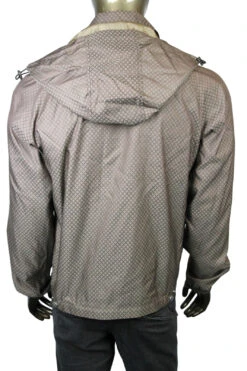 Gucci Men's Diamante Brown Polyamide Polyester Hooded Blouse Jacket -Lux Lair Store 293026 2820 48 5