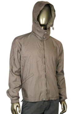 Gucci Men's Diamante Brown Polyamide Polyester Hooded Blouse Jacket -Lux Lair Store 293026 2820 52 2