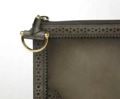 GUCCI Women's Duilio Brogue Zip Around Leather Clutch Bag 22 GUCCI Women's Duilio Brogue Zip Around Leather Clutch Bag -Lux Lair Store 296911 2816 804821401 scuffs oza8
