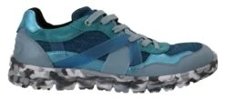 Dolce & Gabbana Blue Gray Leather Sport Low Top Men's Sneakers