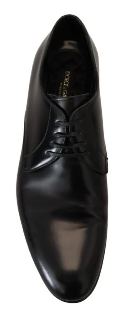Dolce & Gabbana Black Leather Formal Dress Men's Shoes -Lux Lair Store 2985876
