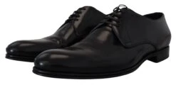 Dolce & Gabbana Black Leather Formal Dress Men's Shoes -Lux Lair Store 2985878