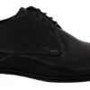 Dolce & Gabbana Black Leather Formal Dress Men's Shoes