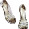 Coach Joslin White Metallic Wedge Sandals 2 Coach Joslin White Metallic Wedge Sandals -Lux Lair Store 300445266777 b1