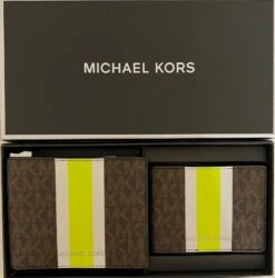Michael Kors Men's Gifting MK PVC Signature Wallet