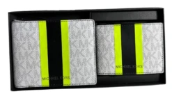 Michael Kors Men's Gifting MK PVC Signature Wallet -Lux Lair Store 304316781146brightwhitemulti 3 removebg preview