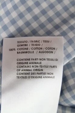 Gucci Men's Blue Topaz / White Cotton Vichy Checkered Slim Shirt 23 Gucci Men's Blue Topaz / White Cotton Vichy Checkered Slim Shirt -Lux Lair Store 307648 z3640 4285 15 6