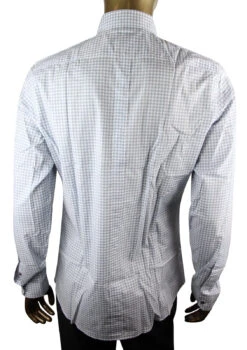 Gucci Men's Blue Topaz / White Cotton Vichy Checkered Slim Shirt 29 Gucci Men's Blue Topaz / White Cotton Vichy Checkered Slim Shirt -Lux Lair Store 307648 z3640 4285 17 4